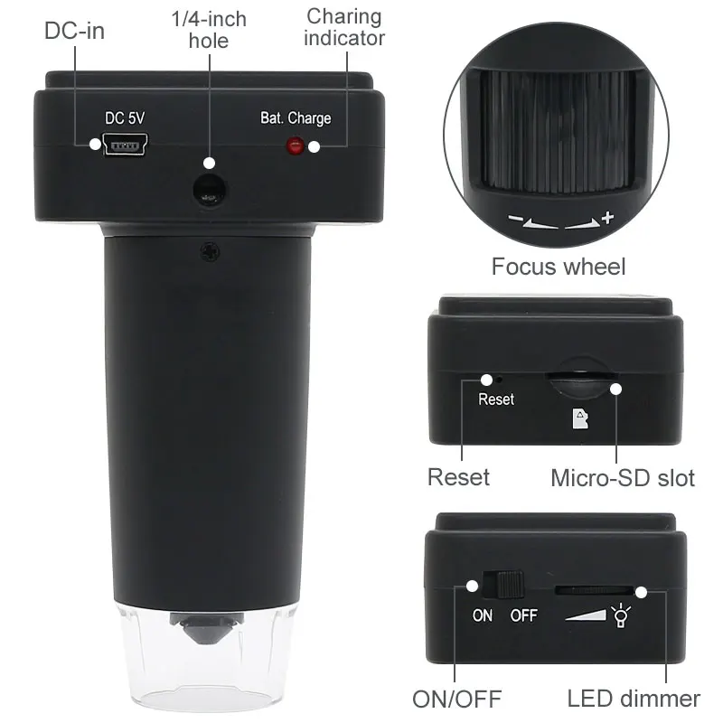 1080P HD 200X Wireless WIFI Mo - Electronics Repair Lab ulasan dan harga